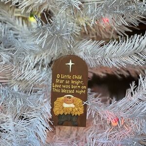 Vintage 1970’s Nativity Christmas Ornament